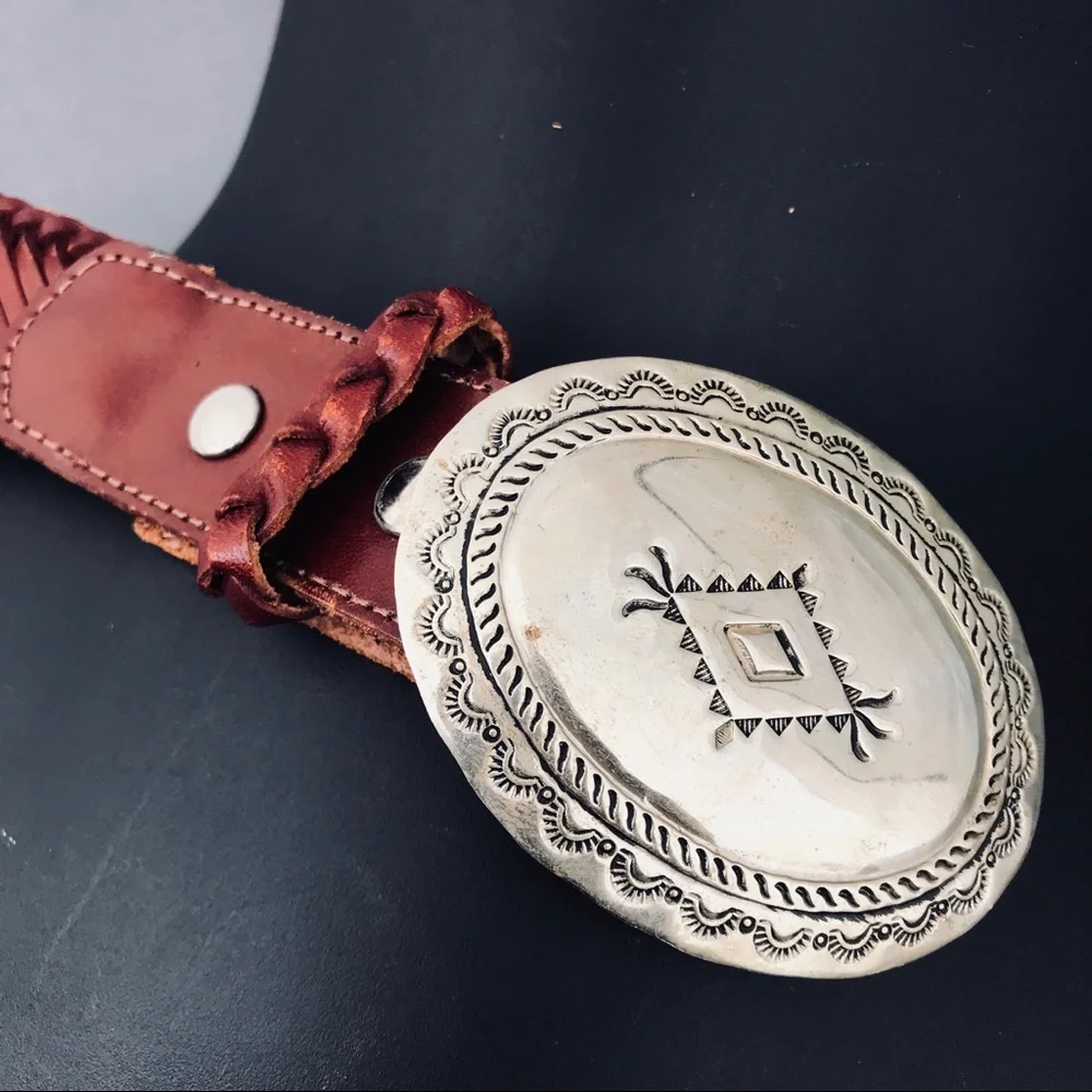 STRAIGHT OUTTA MEXICO SILVER/ LEATHER BELT